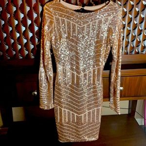 Gold L’atiste Cocktail Dress